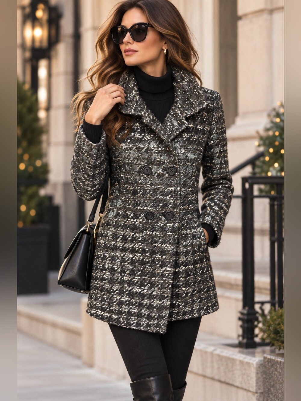 J.Crew Metallic Wool Blend Double Breasted Jacket Coat Size 4 Quiet Luxury Siren